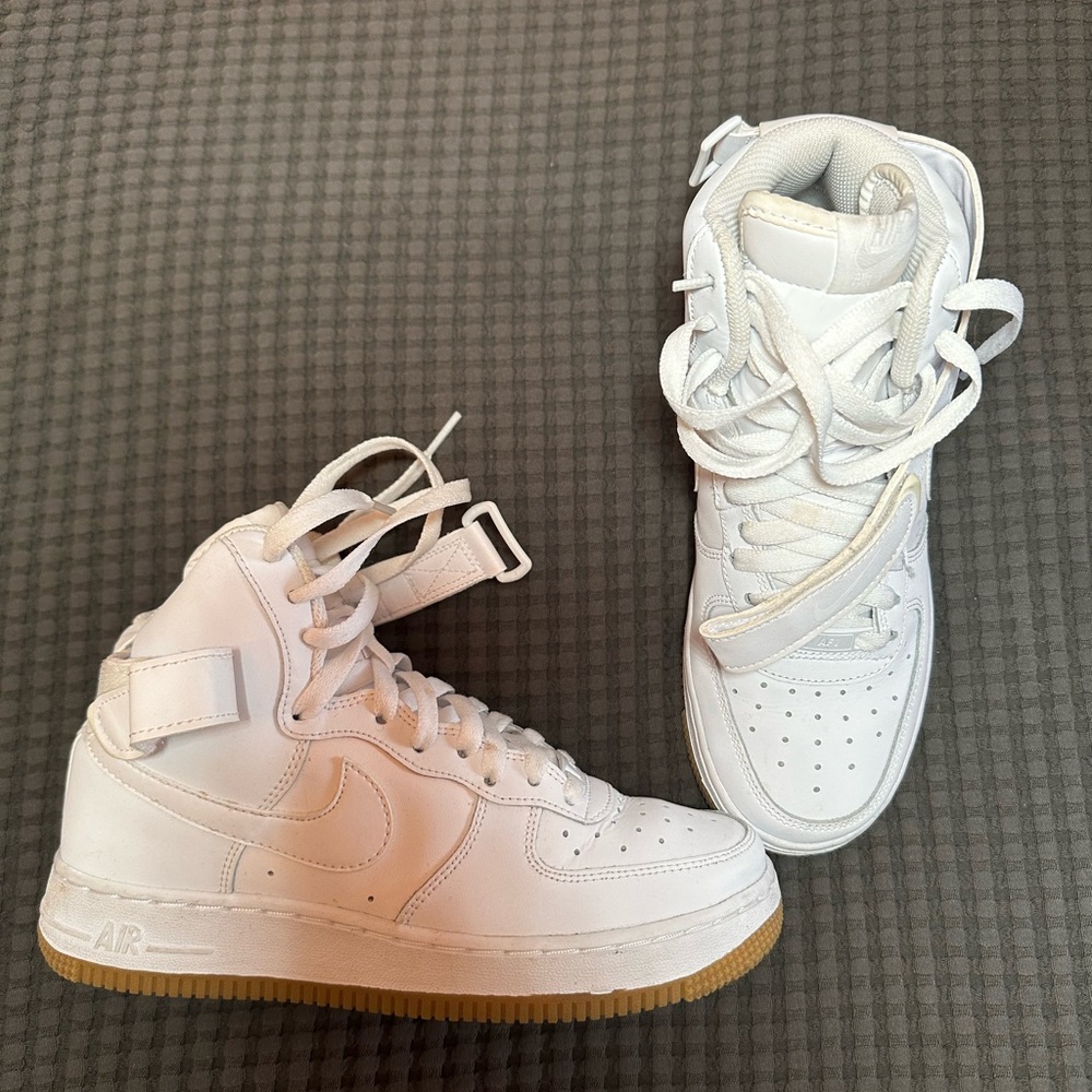 White Nike High-Top Sneakers